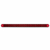 12 Inch 19 Diode Reflector Light Bar W/ Black Housing - Red LED / Red Lens