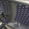 Ez Pete Flat Top Header Trim Panel Set With Black Back Panel, Risque Red Buttons And Scarlett Double Stitch Thread For Peterbilt 389