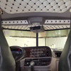 Ez Pete Flat Top Header Trim Panel Set With Black Back Panel, Risque Red Buttons And Scarlett Double Stitch Thread For Peterbilt 389