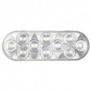 20 LED 6 Inch Oval Back Up Light - White LED / Clear Lens