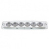 6 High Power LED Super Thin Warning Light - White LED / Clear Lens