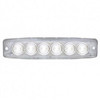 6 High Power LED Super Thin Warning Light - White LED / Clear Lens