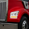 Chrome High Power 10 Led Headlight- Driver Side For Kenworth W990
