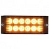 12 High Power LED Warning Lighthead - Lower Profile - Amber LED