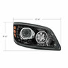 Black 10 Led Headlight- Passenger Side For Hino 238, 258, 268 And 338