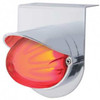 Stainless Steel Light Bracket W/ Watermelon 9 LED Dual Function Glo Light & Visor - Red LED/Clear Lens