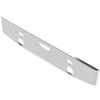 22 Inch Chrome Texas Rolled End Bumper With Step Holes For Freightliner Flc120 SFA And Flt Cabover