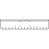 18 Inch Chrome Texas Rolled End Bumper With 15 Round 2 Inch Amber/Amber Mirage Led Lights