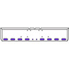 20 Inch Chrome Texas Boxed End Bumper Kit With 8 Oval, 2 Rnd 2 Inch Amber-Purple Dual Revolution Lights With Visor For Freightliner Classic, Flc, Flt