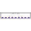 20 Inch Chrome Texas Boxed End Bumper Kit With Mounting And 9 Oval Amber-Purple Dual Revolution Lights For Freightliner Classic, Flc, Flt