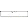 20 Inch Chrome Texas Boxed End Bumper Kit With Mounting And 15 Rnd 2 Inch Amber-Blue Dual Revolution Lights For Freightliner Classic, Flc, Flt