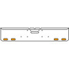 18 Inch Chrome Texas Square Bumper Kit With 4 Oval Lights