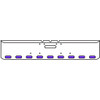 22 Inch Chrome Texas Square Bumper Kit With 9 Oval Lights