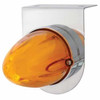 Stainless Steel Bracket W/ LED Dual Function Watermelon Glo Light - Amber LED / Amber Lens