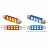 211-2 LED Light Bulb W/ 8 Micro LEDs - Blue 2 Pack