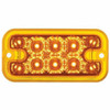 10 LED Dual Function Reflector Rectangular Light - Amber LED / Amber Lens