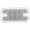 10 LED Dual Function Reflector Rectangular Light - Amber LED / Clear Lens