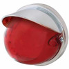 9 LED Dual Function GLO Light Watermelon Flush Mount Kit W/ Visor - Red LED / Red Lens