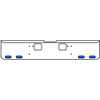 22 Inch Chrome Texas Square Bumper Kit With 4 Oval Lights