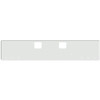 20 Inch Chrome Texas Boxed End Bumper With Tow And 6 Rnd 3/4 Inch Light Holes For Freightliner Coronado New Style, 122 Sd SFA