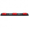 Black Poly Mini Identification Light Bar W/ 3 Red Lights - Pre Wired
