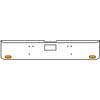 18 Inch Chrome Texas Square Bumper Kit With 2 Oval Lights