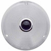 Snap Ring Deep Dish Light Lens W/ Blue Center Dot - Clear Lens
