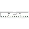 20 Inch Chrome Texas Square Bumper Kit With 15 Round Lights