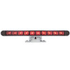 10 LED Dual Function 3rd Brake Light W/ Chrome Swivel Pedestal Base - Red LED / Clear Lens