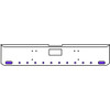 22 Inch Chrome Texas Square Bumper Kit With 2 Oval Lights And 10 Round Lights