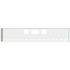 22 Inch Chrome Road Runner Mitered End Bumper With Tow, Step, 15 - 2 Inch Round Light Holes