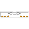 20 Inch Chrome Texas Square Bumper Kit With 6 Oval Lights