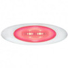 6 LED M5 Millennium Glo Style Clearance Marker Light W/ Chrome Bezel - Red LED / Clear Lens