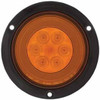 21 LED 4 Inch Flange Mount Glo-Light - Turn Signal - Amber LED / Amber Lens