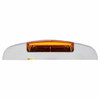 16 LED Reflector Clearance Marker Light W/ Chrome Bezel - Amber LED / Amber Lens