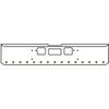 22 Inch Chrome Texas Square Bumper Kit With 15 Round Lights