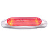 4 LED Lighttrack Clearance/Marker Light - Red LED/ Clear Lens