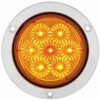 7 LED 4 Inch SS Flange Turn Signal Light - Amber LED/Amber Lens