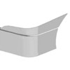 16 Inch Chrome Wrap Around Bumper With Fog Light Holes For Freightliner Cascadia 116 And 126 W-Composite Bumper