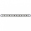 10 LED 6-1/2 Inch Turn Signal Light Bar, Amber LED/ Clear Lens