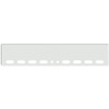 22 Inch Chrome Texas Boxed End Bumper With Holes For Mounting And 8 Oval, 2 Round 2 Inch Lights For Freightliner Classic 2000-2002