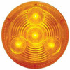 4 LED 2-1/2 Inch Low Profile Clearance/Marker Light - Amber LED/ Amber Lens