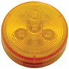 4 LED 2-1/2 Inch Low Profile Clearance/Marker Light - Amber LED/ Amber Lens