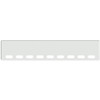 18 Inch Chrome American Eagle Bumper With Holes For Mounting And 9 Oval Lights For Freightliner Classic 120 And Xl 132
