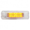 12 LED Rectangular Clearance/Marker Light - Amber LED/ Clear Lens