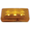 6 LED Rectangular Clearance/ Marker Light - Amber LED/ Amber Lens