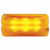 6 LED Rectangular Clearance/ Marker Light - Amber LED/ Amber Lens