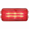 6 LED Rectangular Clearance/ Marker Light - Red LED/ Red Lens
