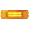 12 LED Rectangular Clearance/ Marker Light - Amber LED/ Amber Lens