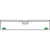 18 Inch 7 Gauge Chrome-Plated Steel Chrome Texas Square Bumper Kit With 2 Oval Amber Marker Light Amber To Green For Freightliner Fl120/Fl132 2000-2002